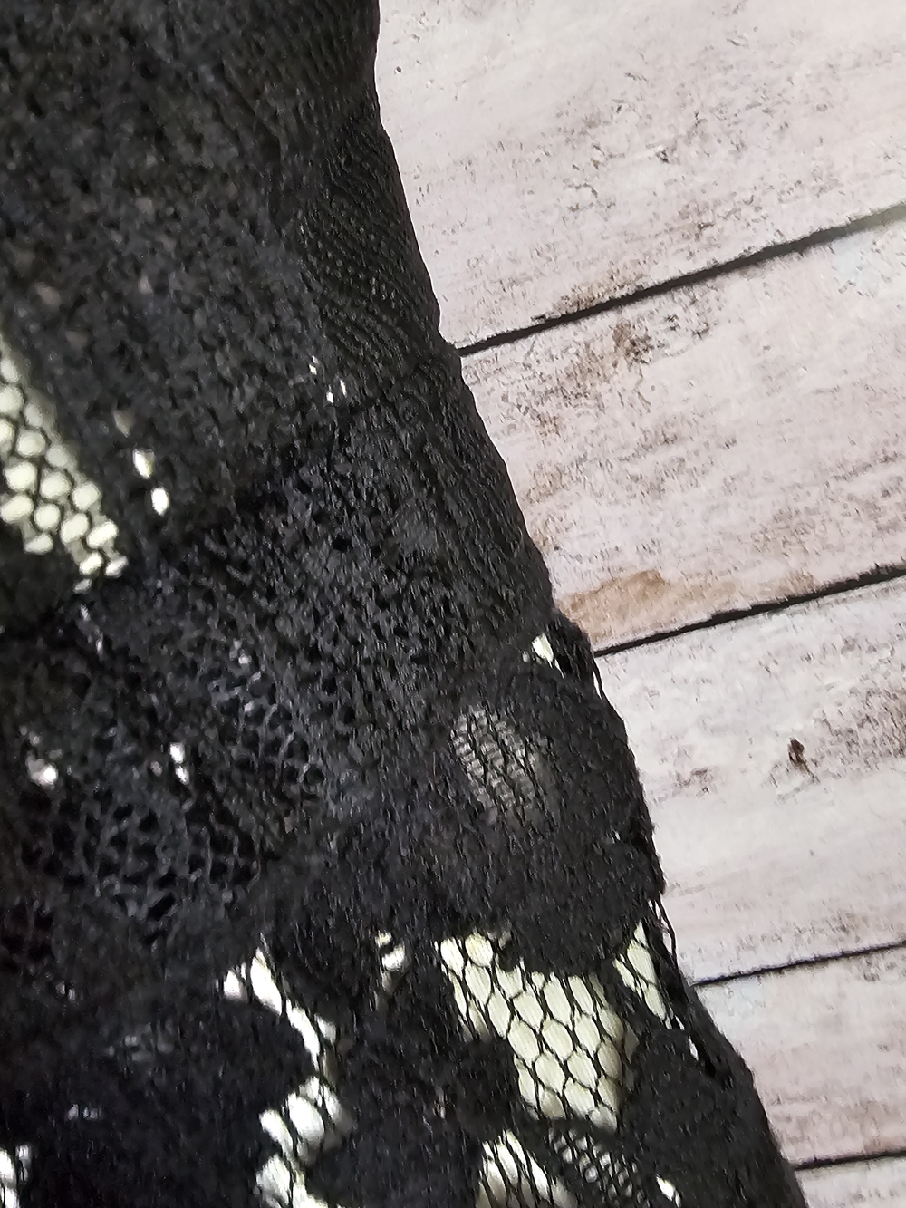 Lane Bryant Black Lace Overlay Scoop Neck Mini Dress - Picture 3 of 7